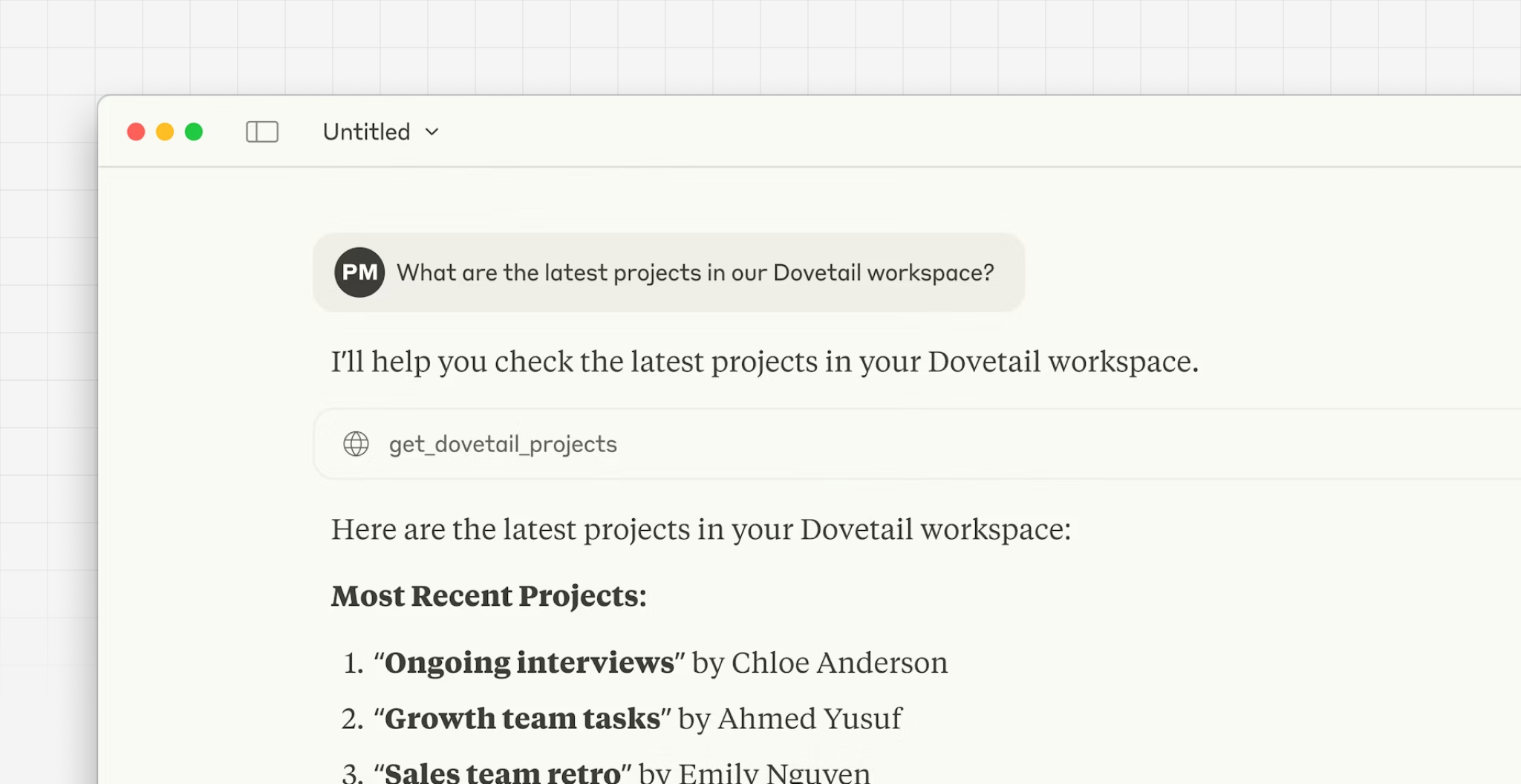 Improvements to Dovetail MCP server